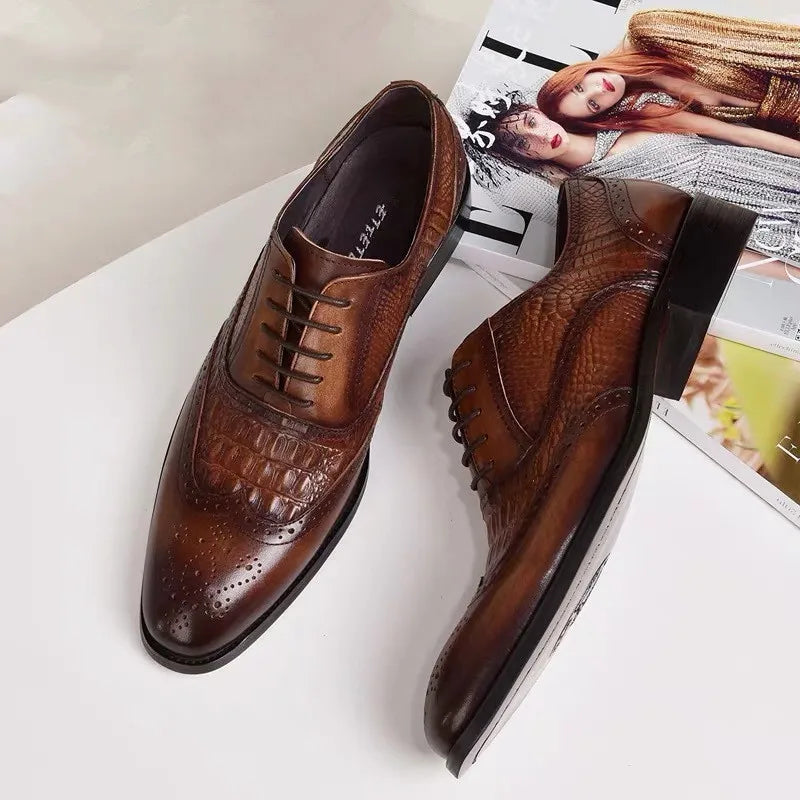 Byron™ - Orthopädische Krokodil Business Loafers
