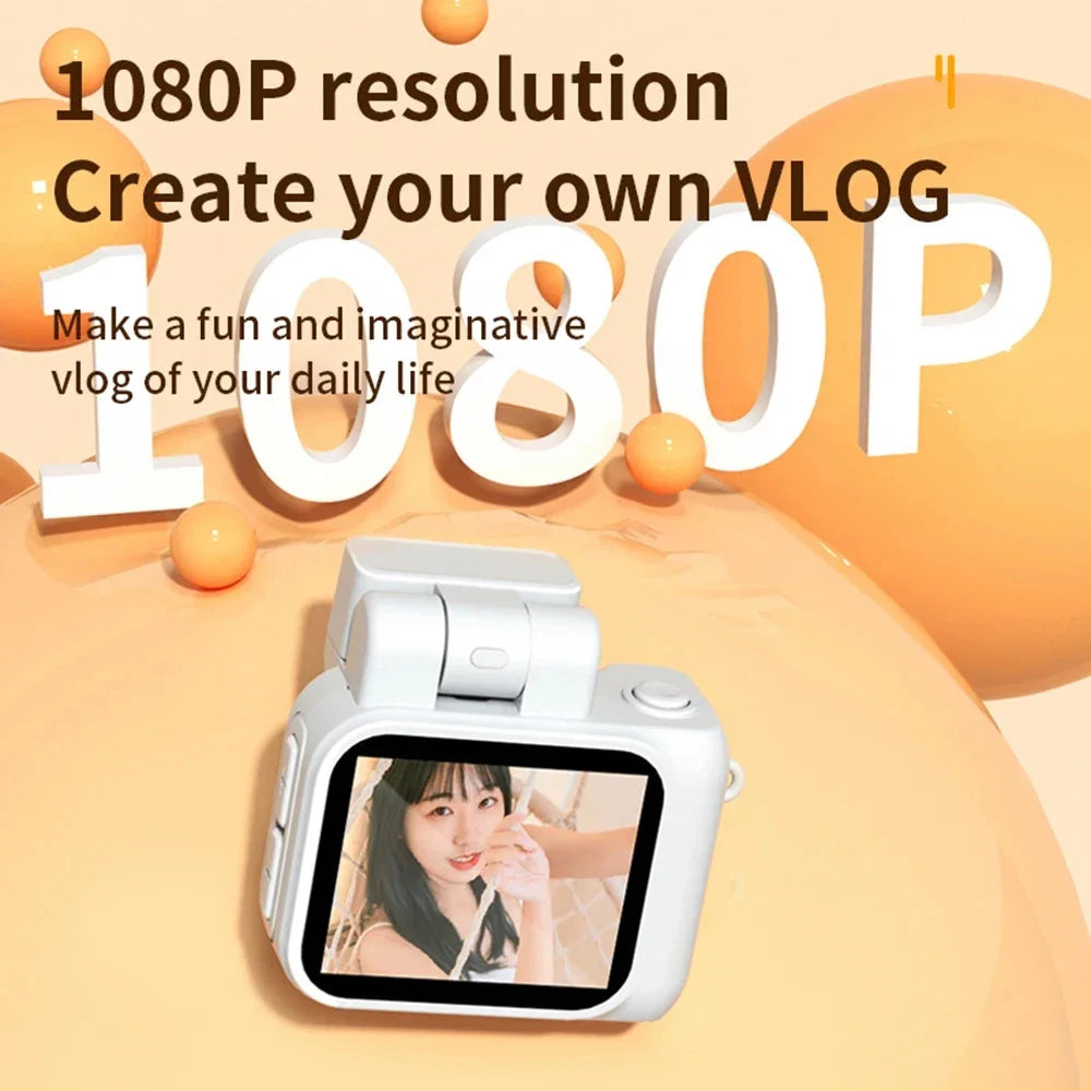 MiniVista™ | Retro 1080P HD Digitalkamera mit integriertem Blitz und Videoaufzeichnung