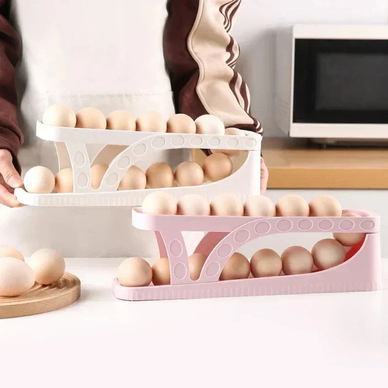 EggFlow™ - Rollbarer Eierhalter für die Küche