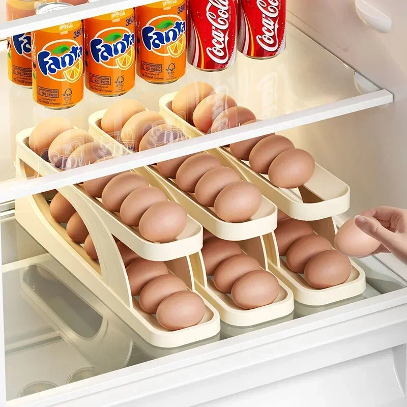 EggFlow™ - Rollbarer Eierhalter für die Küche