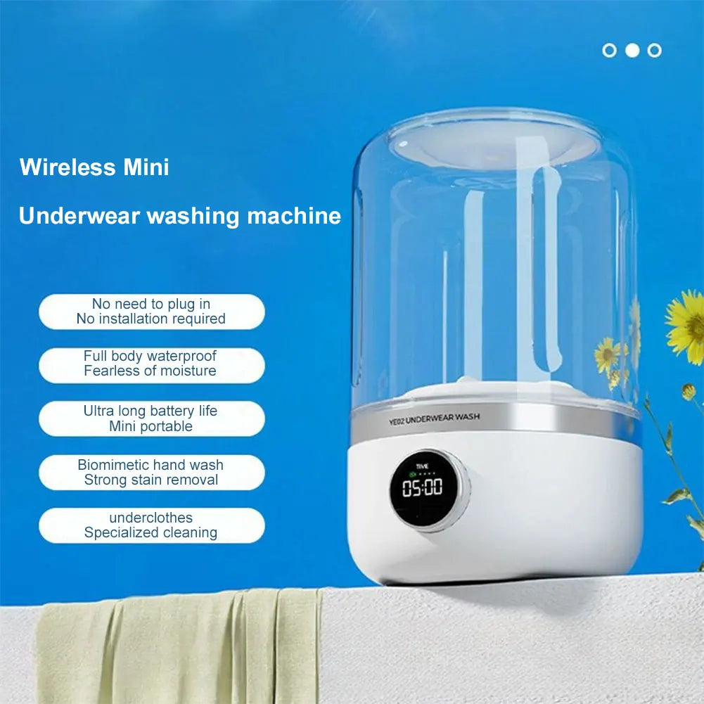 Washlio™ | Tragbare kabellose Mini-Waschmaschine