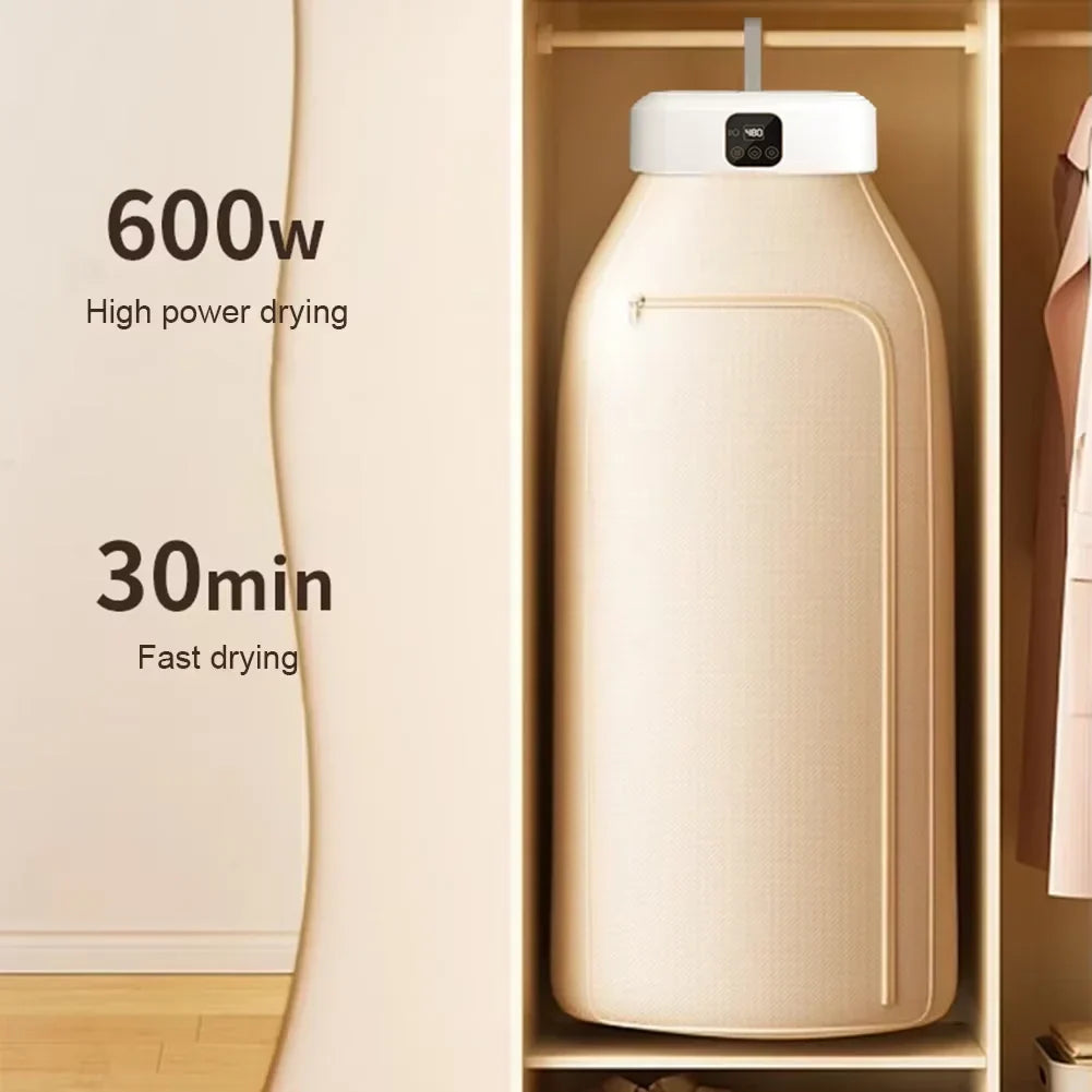 FlexiDry™ – Reisefreundlicher elektrischer Kleidertrockner