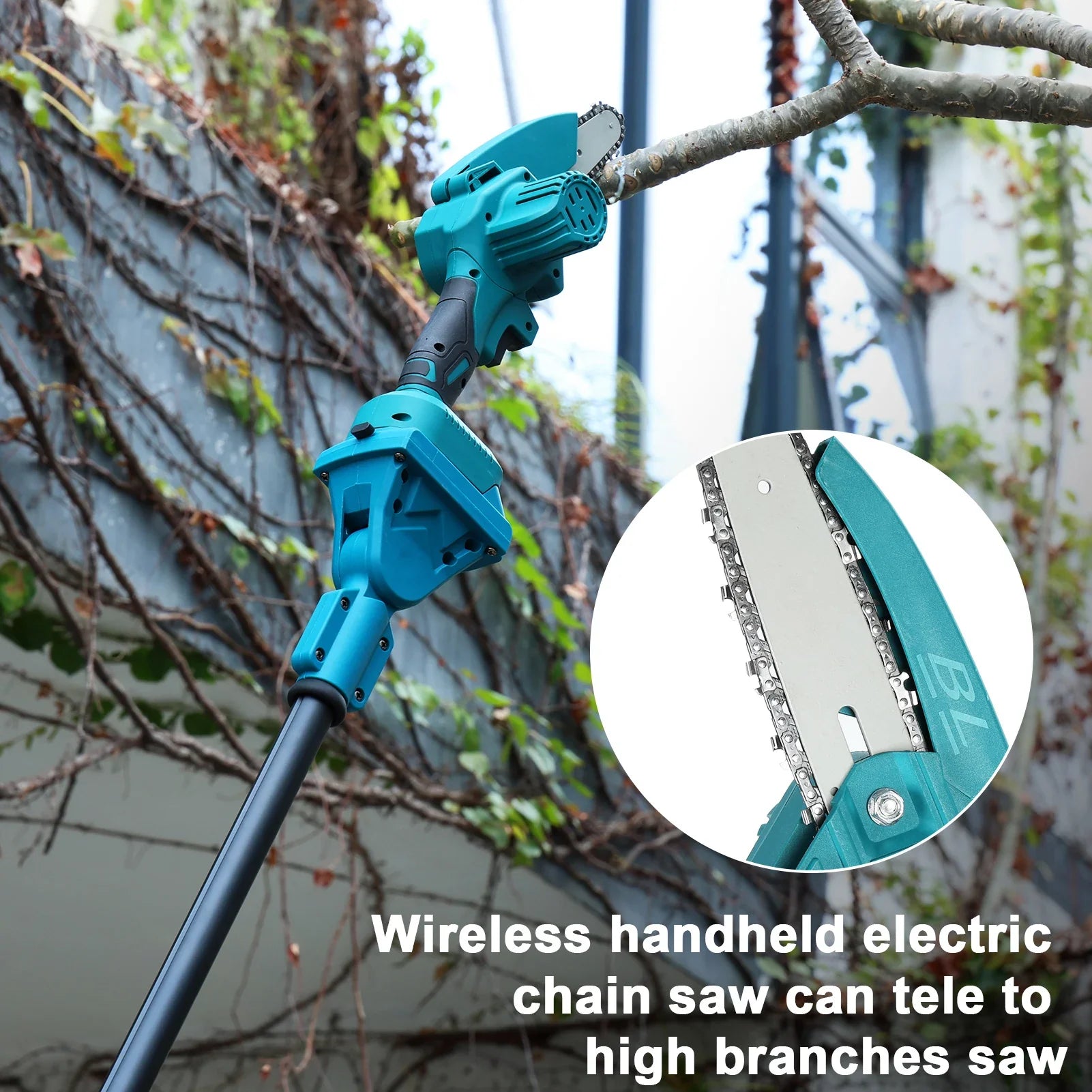 Powerlinx™ - 2-in-1 kabellose Mini-Stangenkettensäge