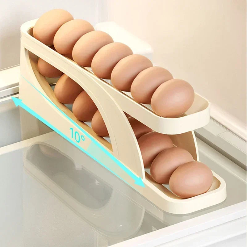 EggFlow™ - Rollbarer Eierhalter für die Küche