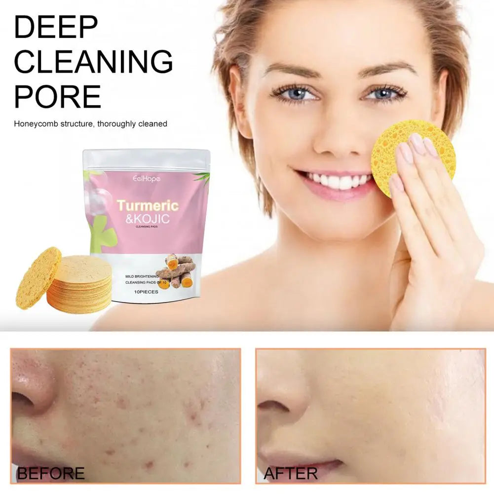 GlowTurm Pads™ – Kurkuma-angereicherte Peeling-Gesichtsschwämme