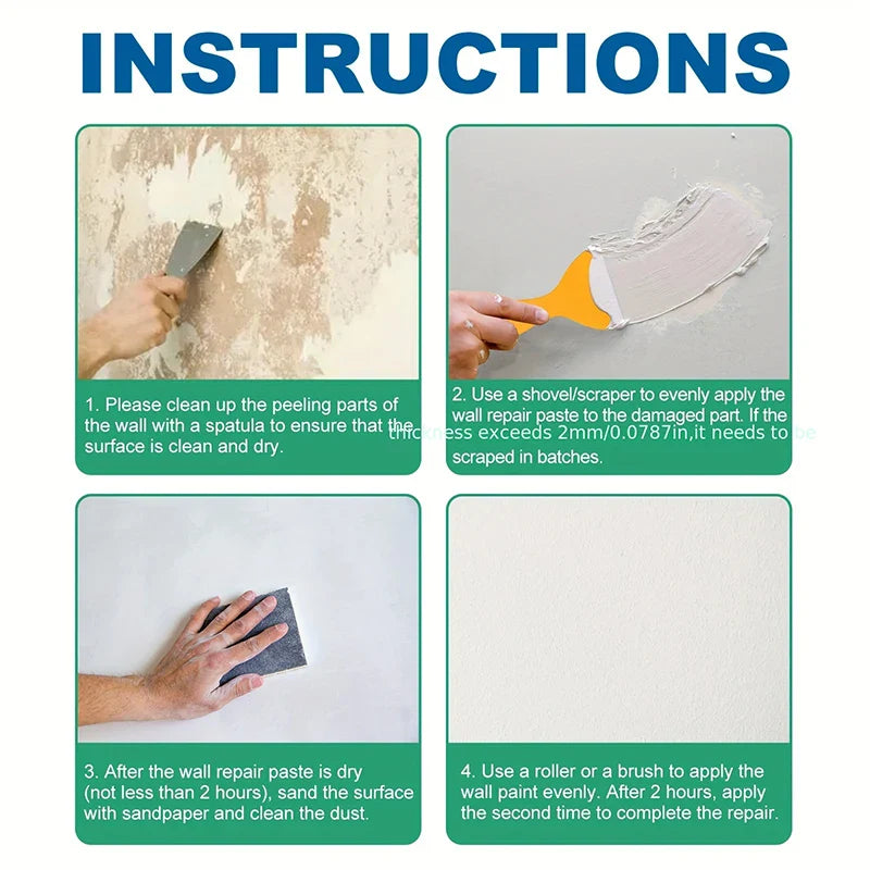 PatchPerfect™ | Schnelltrocknende Wandreparaturcreme für makellose Wiederherstellung (1+1 GRATIS)