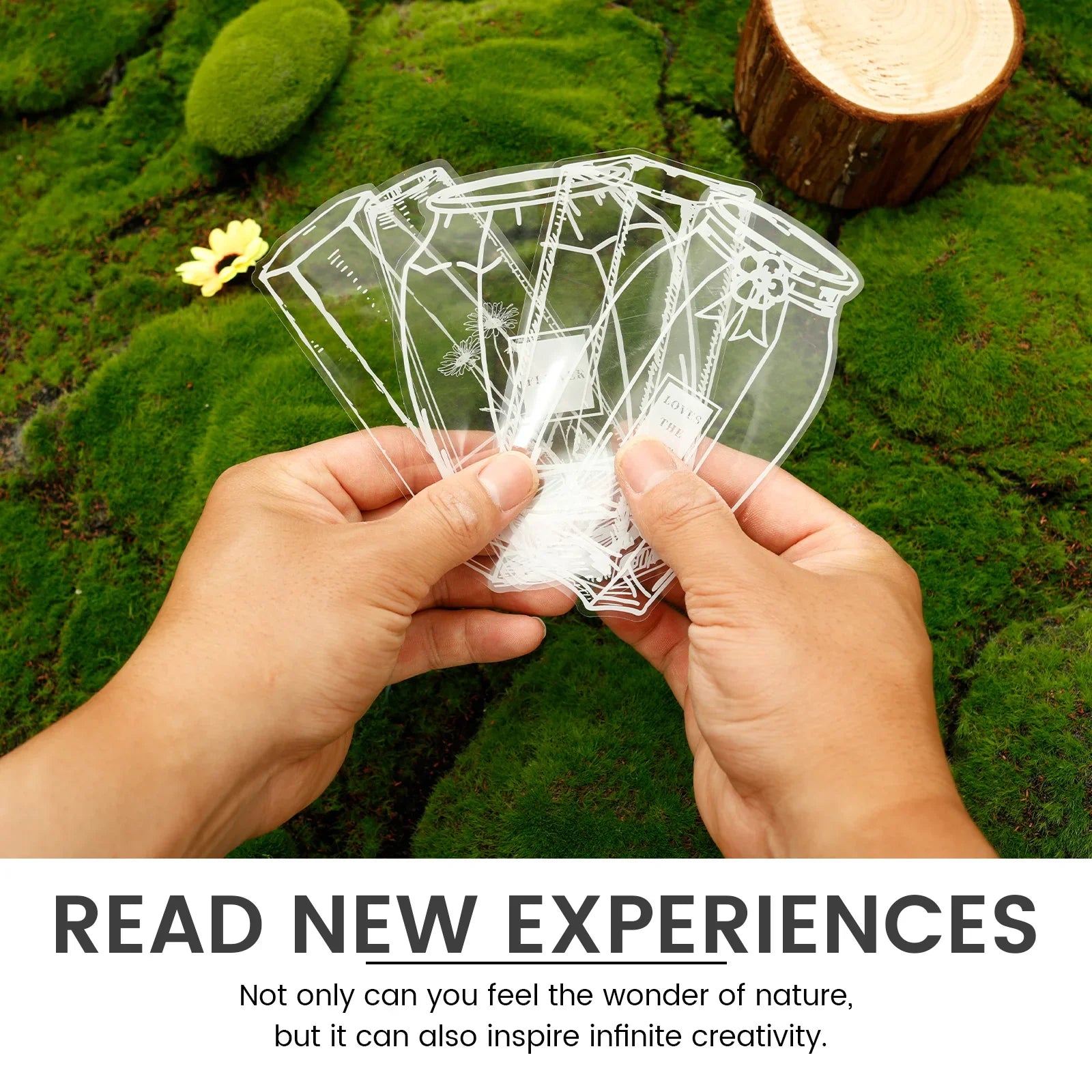 FloralWings™ | Transparente, handgefertigte Lesezeichen für einen zarten, von der Natur inspirierten Touch