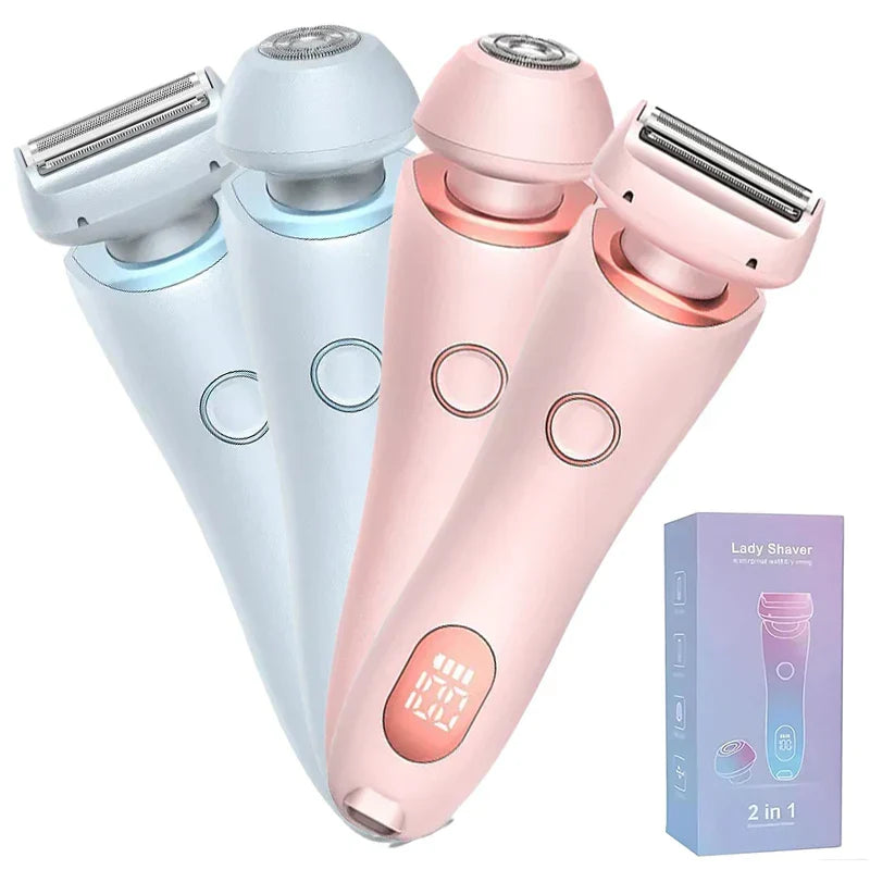 Glissora™ - Elektrischer 2-in-1-Rasierer für Bikini und Gesicht