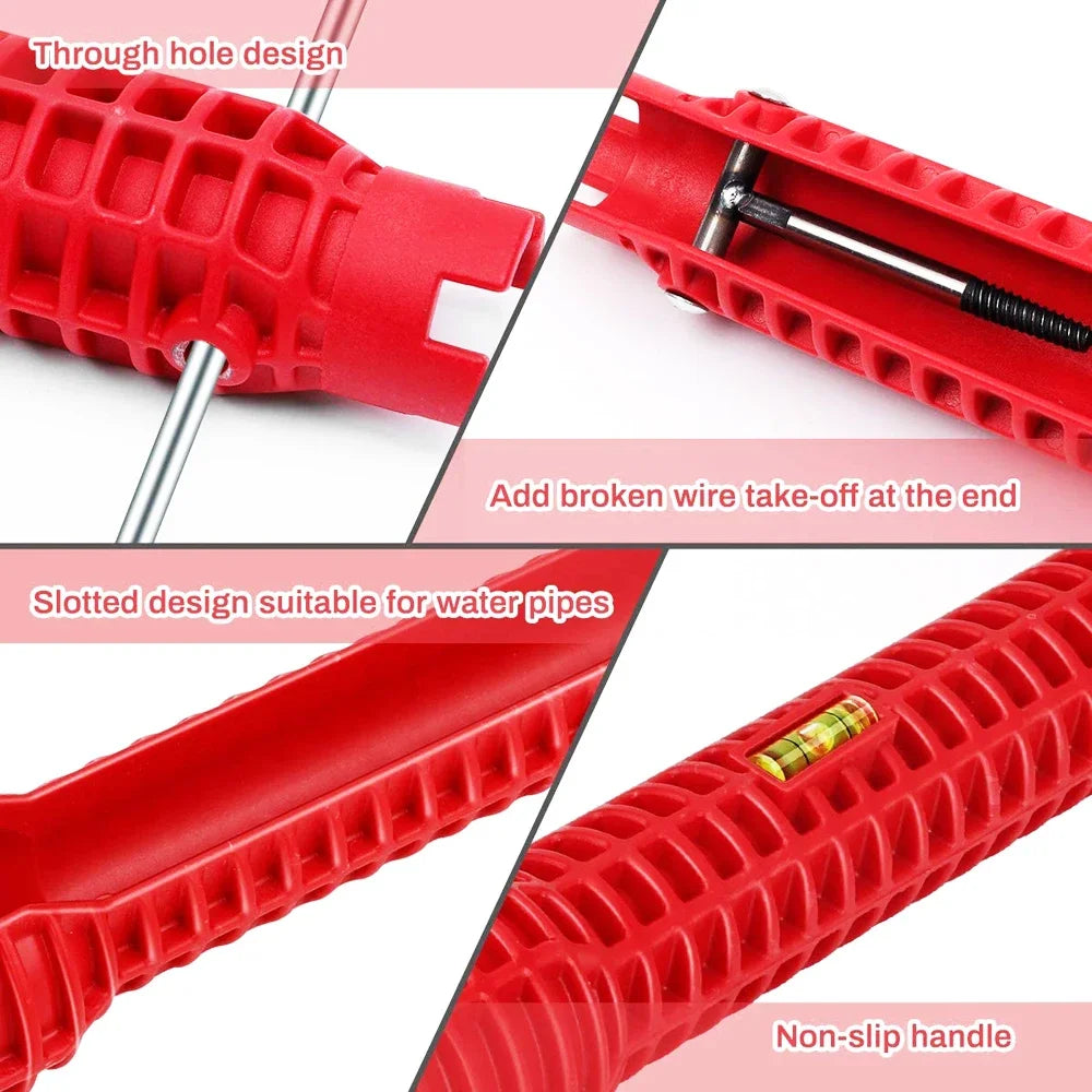 WrenchMax™ | Anti-Rutsch-Griff für die einfache Installation von Wasserhähnen und Schmutzfängern