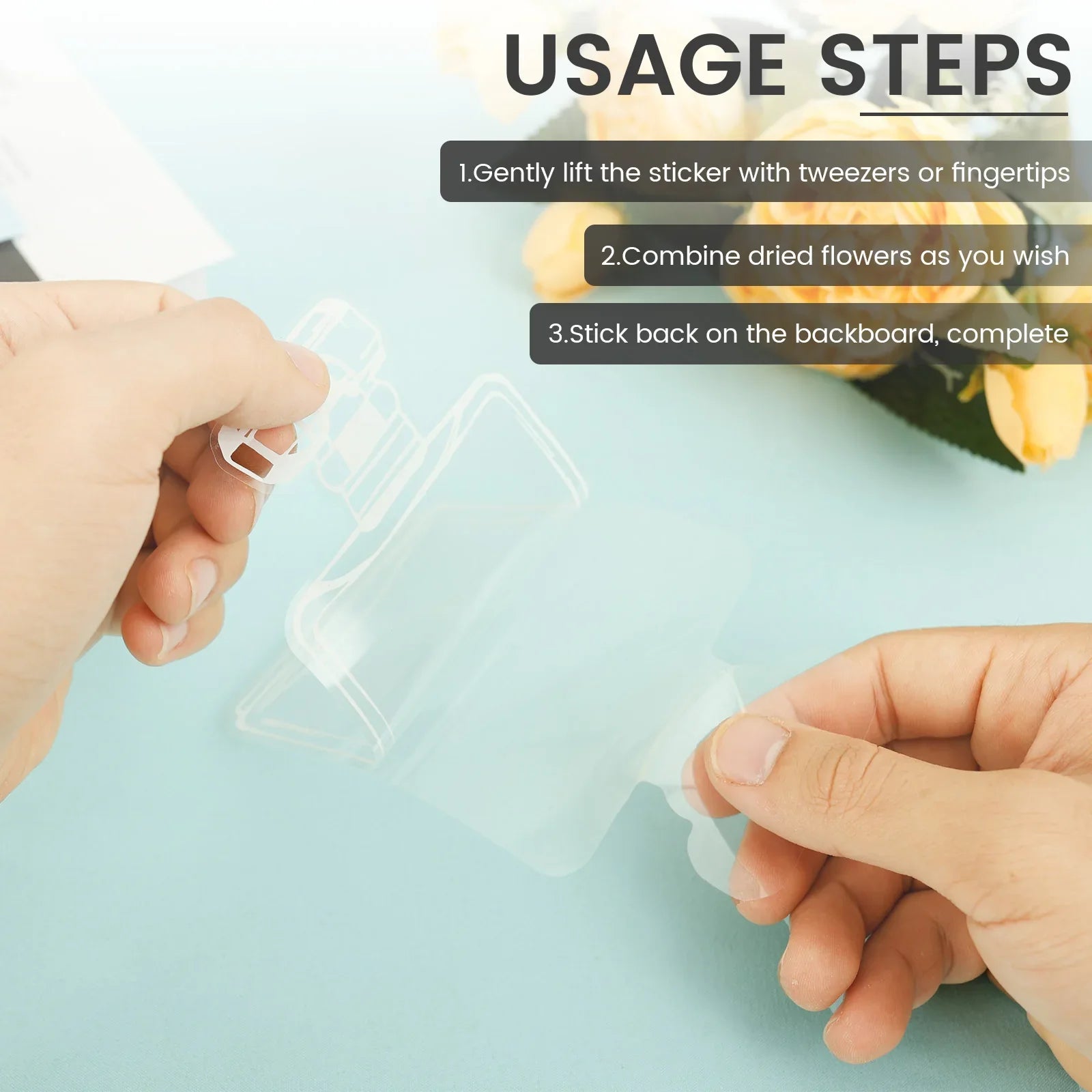 FloralWings™ | Transparente, handgefertigte Lesezeichen für einen zarten, von der Natur inspirierten Touch