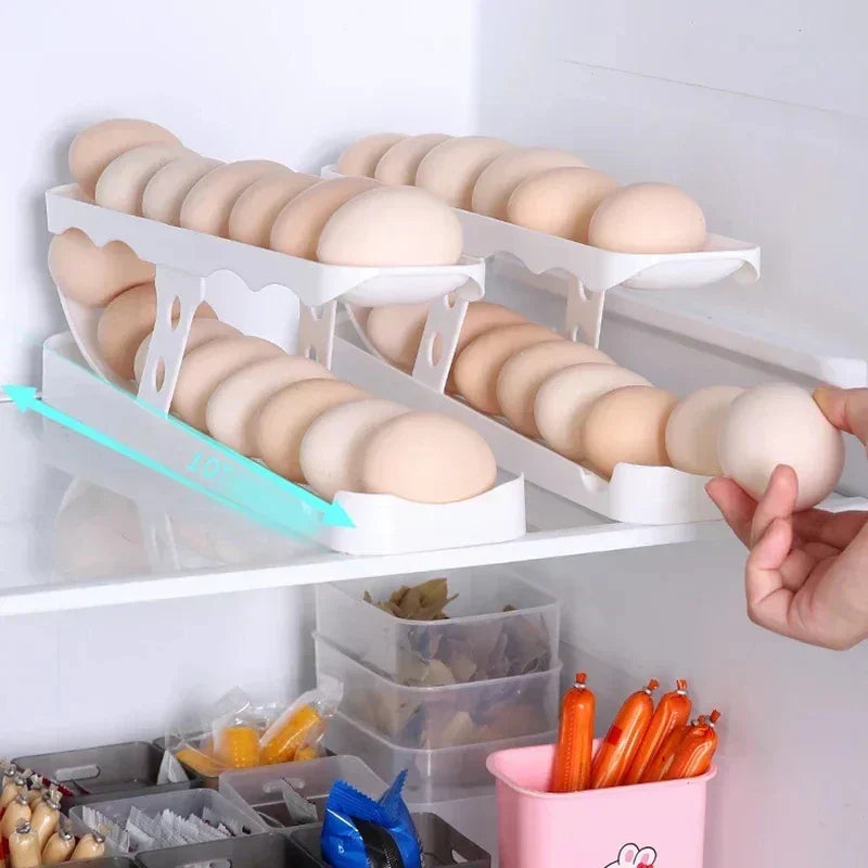 EggFlow™ - Rollbarer Eierhalter für die Küche