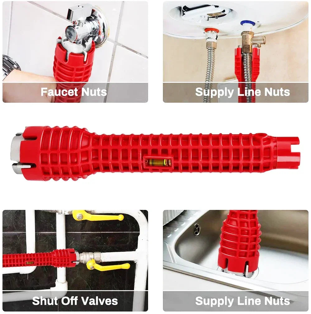 WrenchMax™ | Anti-Rutsch-Griff für die einfache Installation von Wasserhähnen und Schmutzfängern