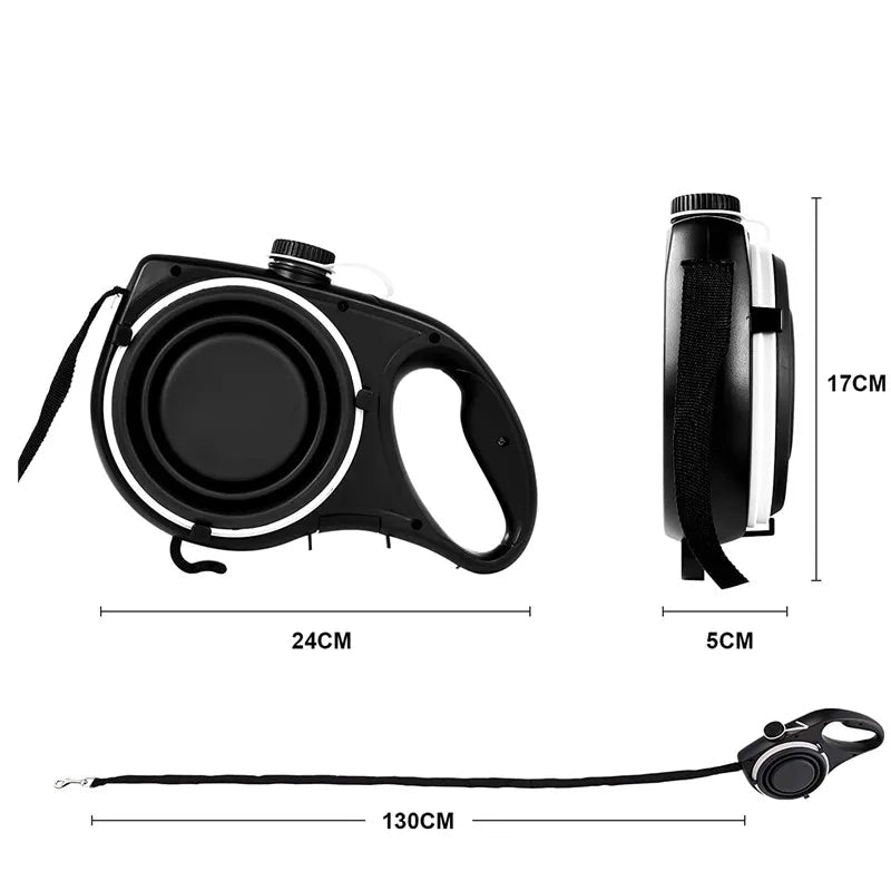 PawTrek™ | Hydratisieren, Reinigen und Kontrollieren mit einer einfach zu verwendenden Leine für Outdoor-Abenteuer