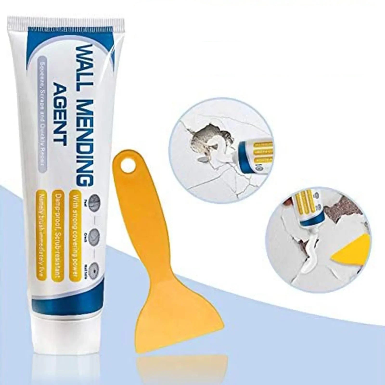 FixWall™ | Schnelltrocknende Wandreparaturcreme mit Schimmelpilzschutz (1+1 GRATIS!)