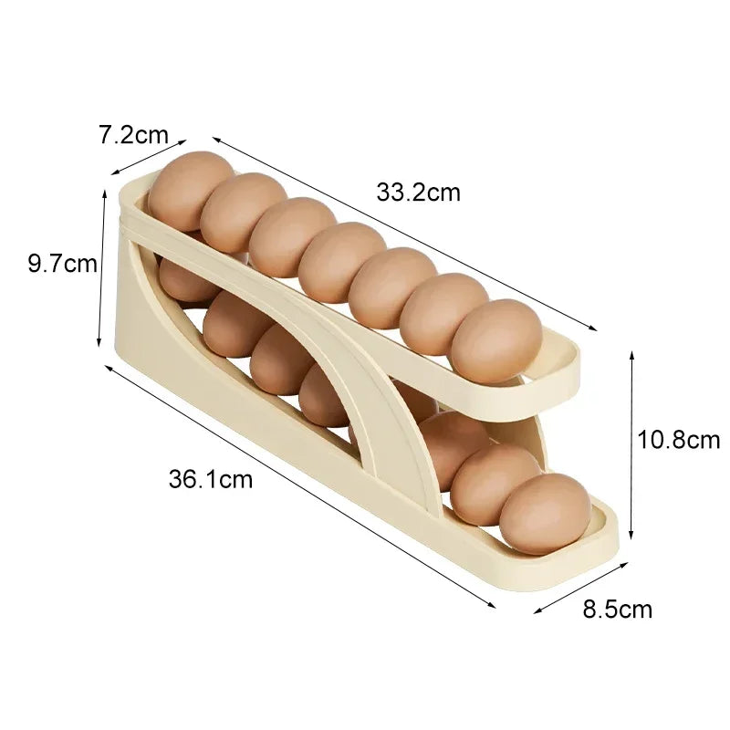 EggFlow™ - Rollbarer Eierhalter für die Küche