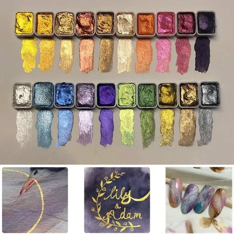Lustrelle™ – Festes Aquarell-Set für Nägel & Kunst