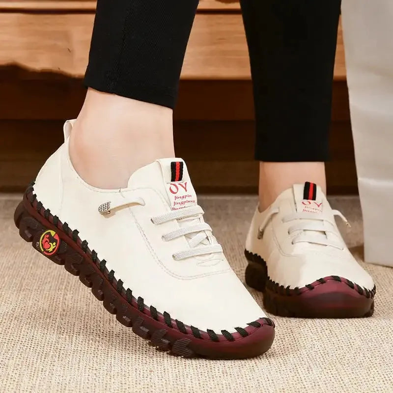Elvanna™ - Weiche Leder-Freizeitsneaker für Damen