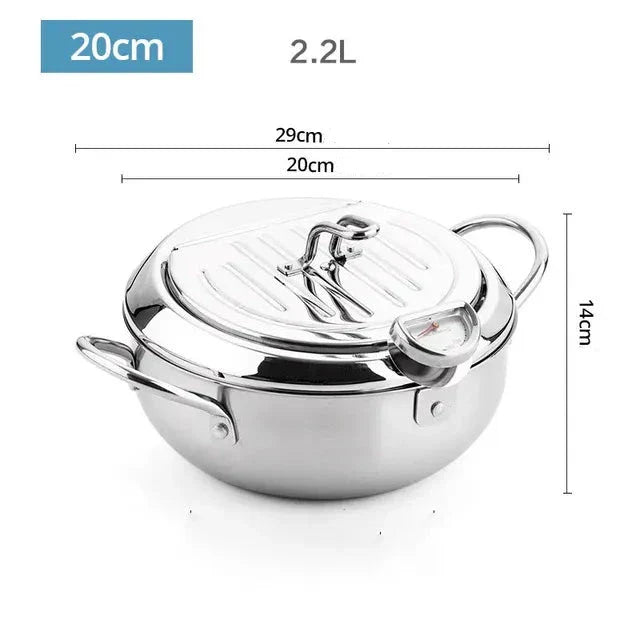 ChefFry™ - Edelstahl-Fritteuse mit Thermometer (50% RABATT)