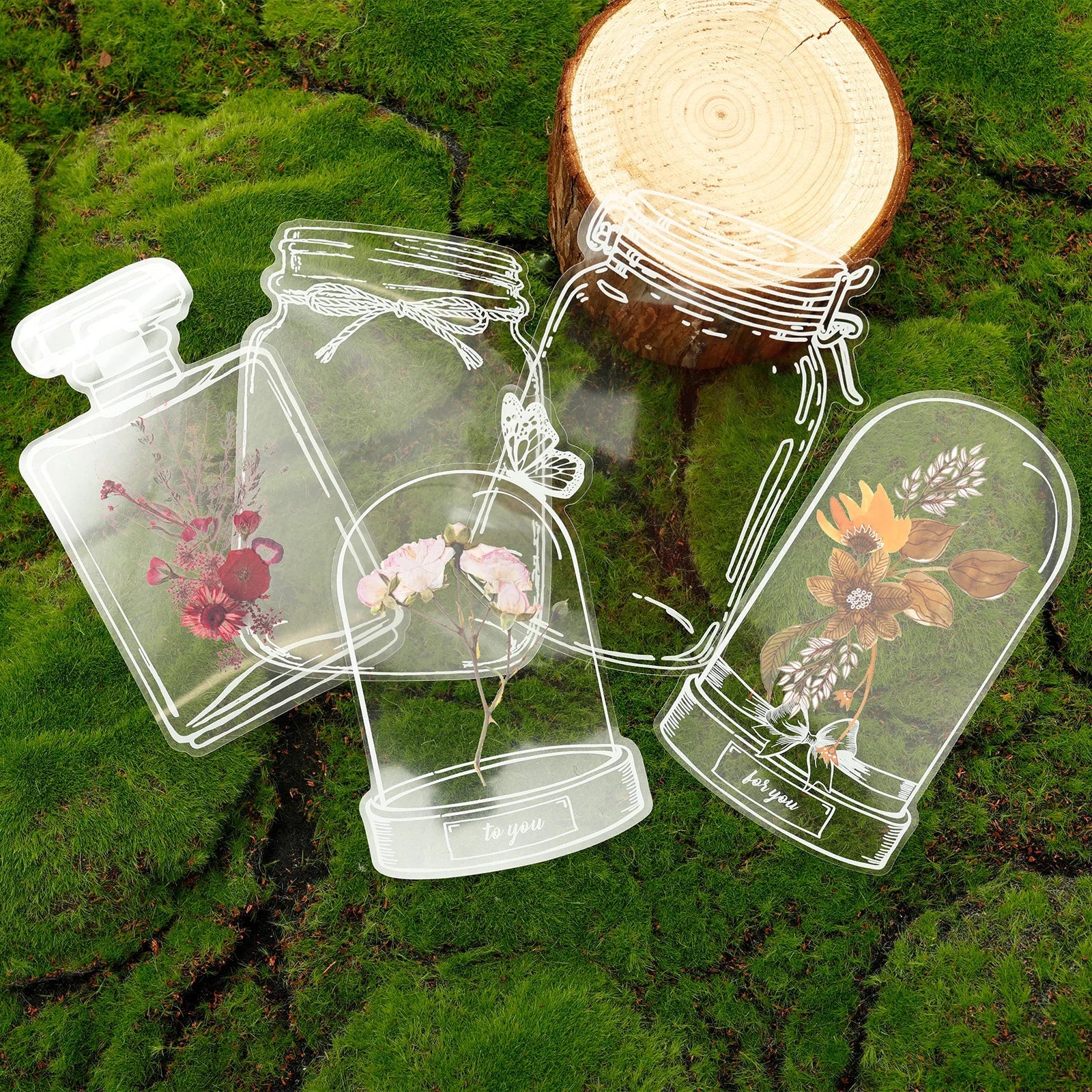 FloralWings™ | Transparente, handgefertigte Lesezeichen für einen zarten, von der Natur inspirierten Touch