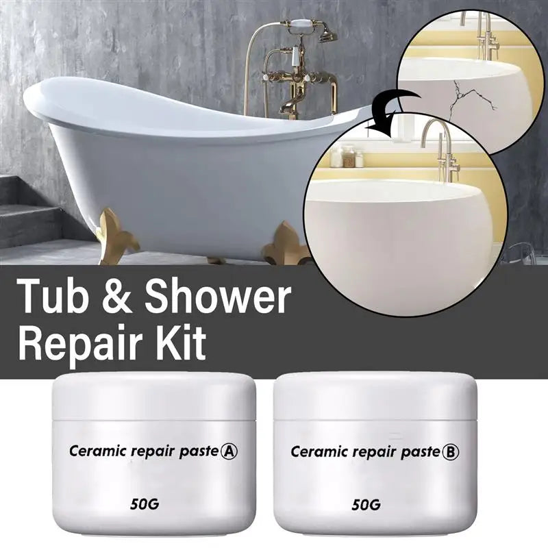 Fixora™ - Starke Reparaturpaste für Keramik und Fliesen (1+1 GRATIS)