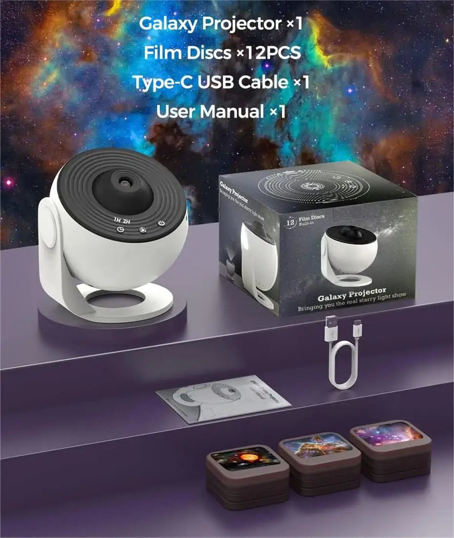 GalaxyTwirl™ | Tauchen Sie Ihren Raum in rotierende stellare Schönheit