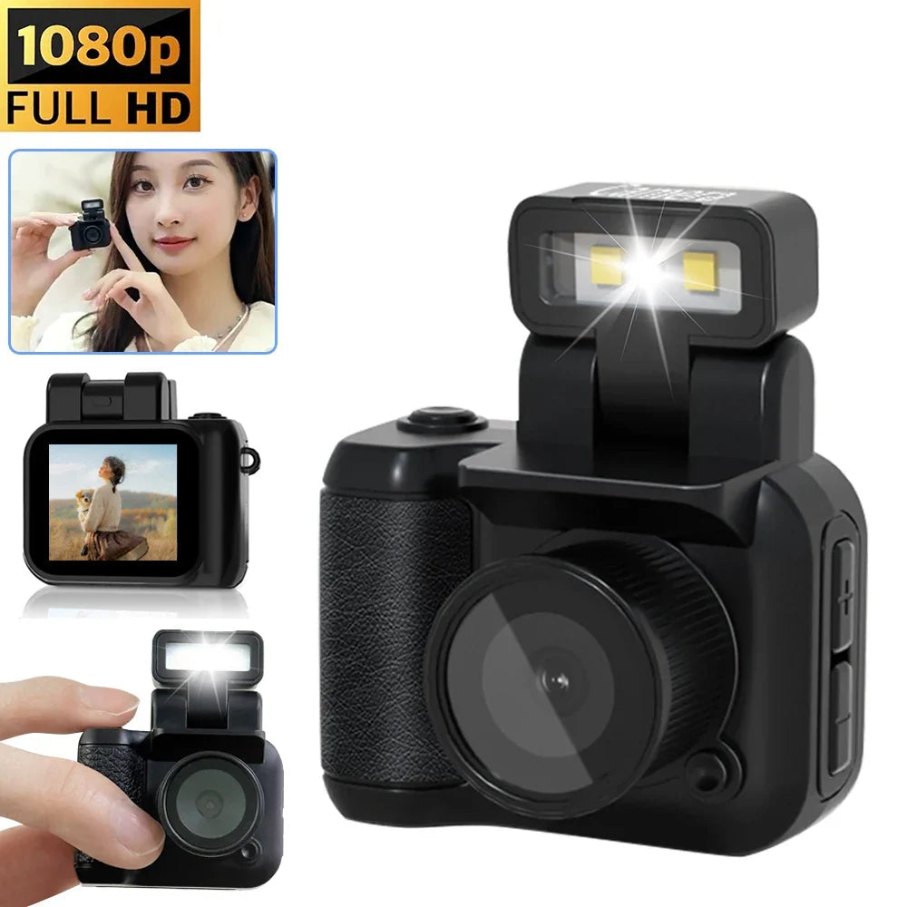 MiniVista™ | Retro 1080P HD Digitalkamera mit integriertem Blitz und Videoaufzeichnung