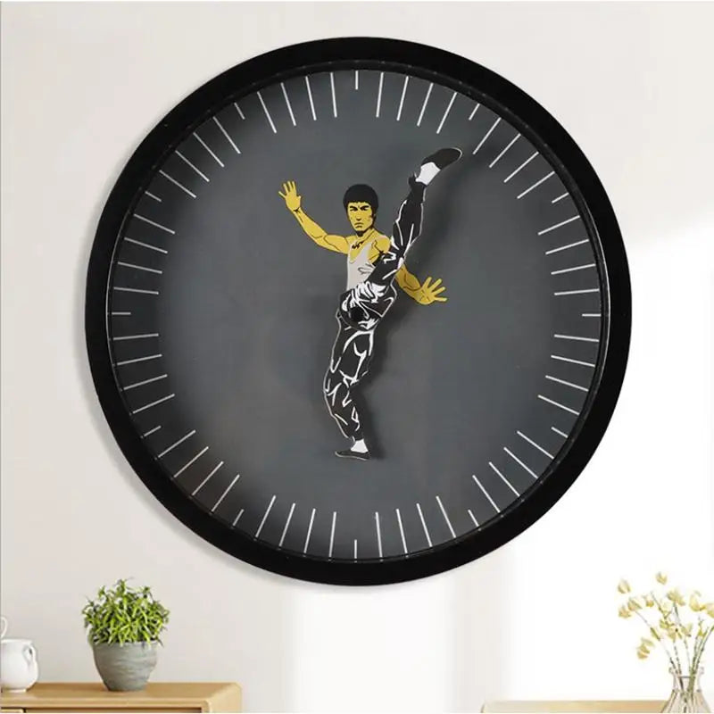 Shaotime™ - Lautloser Rund-Kungfu-Wanduhr