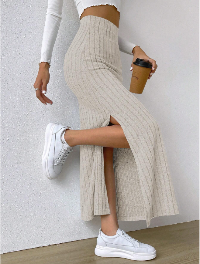 Anna™ – Rock mit geteiltem Oberschenkel und hoher Taille (50% Rabatt)
