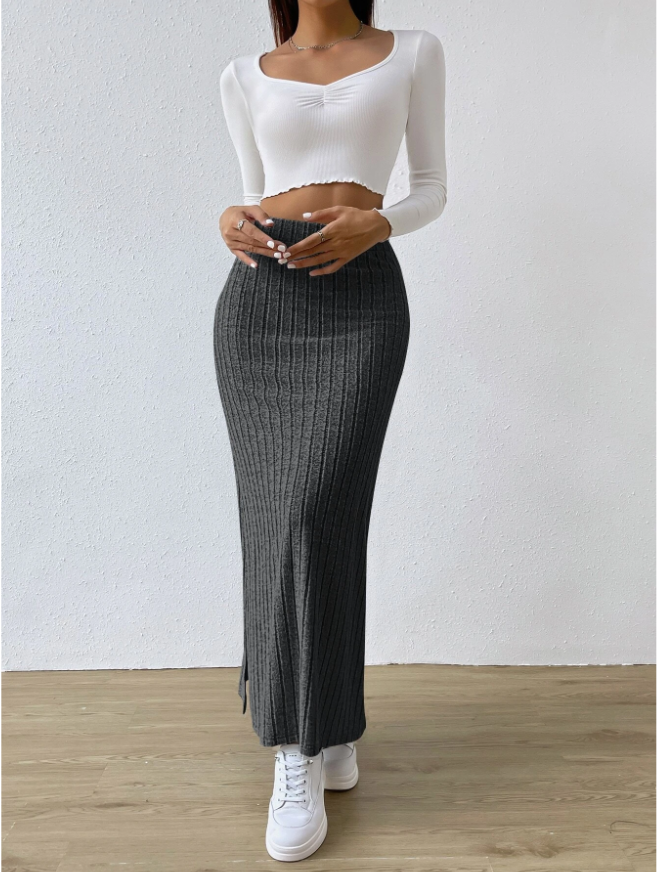 Anna™ – Rock mit geteiltem Oberschenkel und hoher Taille (50% Rabatt)