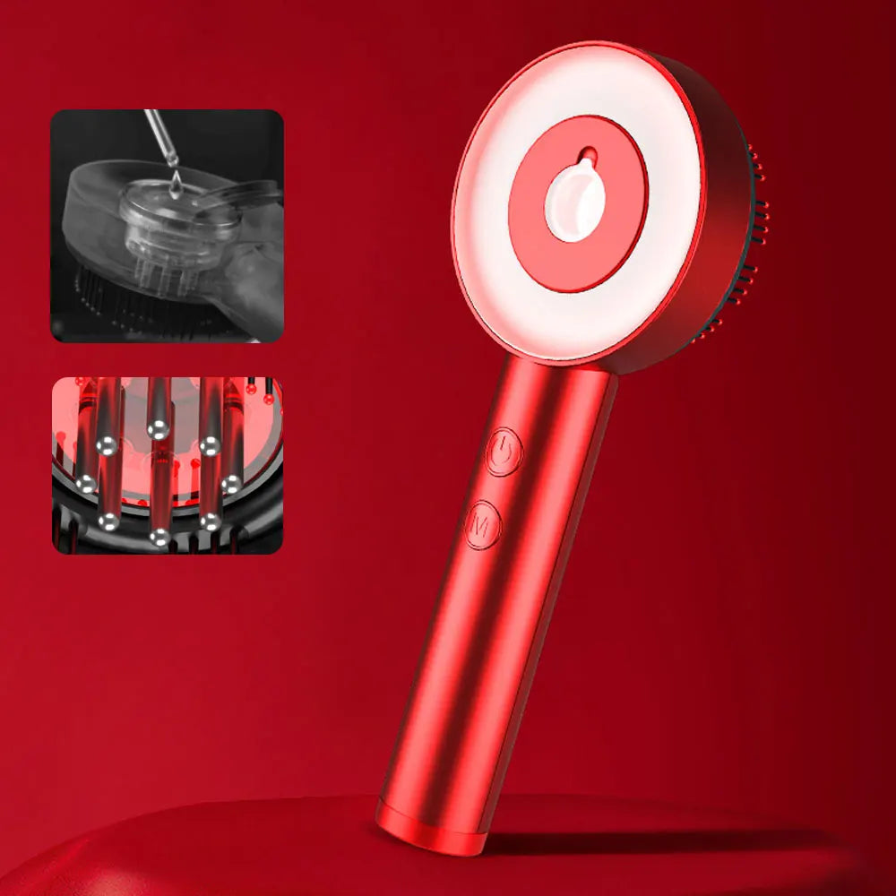 RedGlow™ - Red Light Therapy Kopfhautmassage-Haarbürste (50% Rabatt)