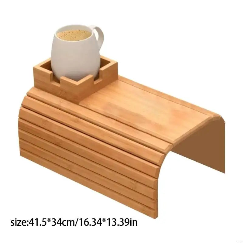 Bambora™ | Bambus-Armlehnen-Organizer mit Getränkehalter