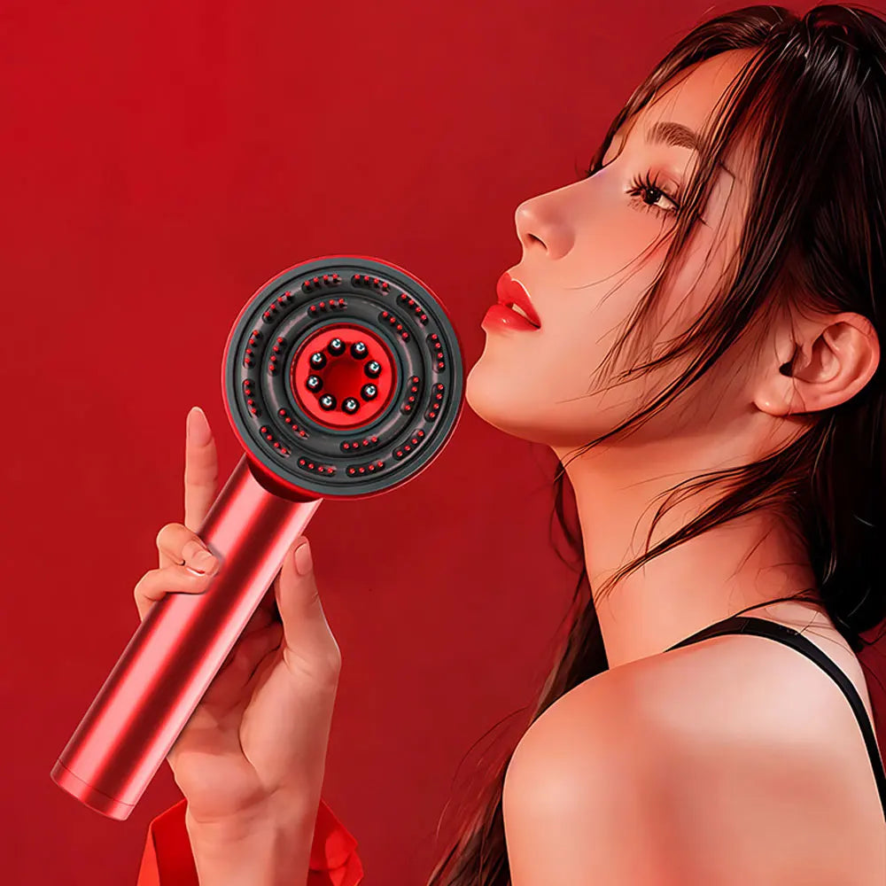 RedGlow™ - Red Light Therapy Kopfhautmassage-Haarbürste (50% Rabatt)