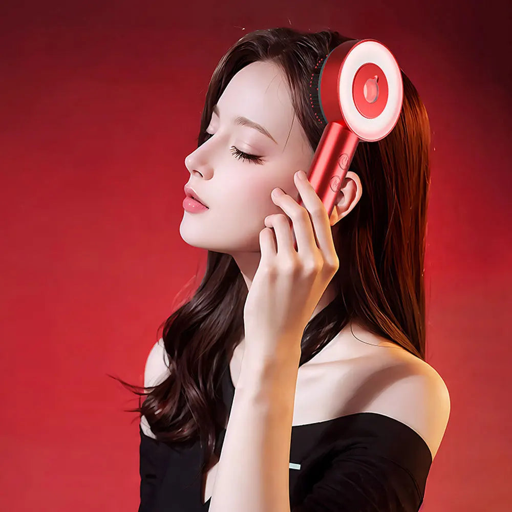 RedGlow™ - Red Light Therapy Kopfhautmassage-Haarbürste (50% Rabatt)