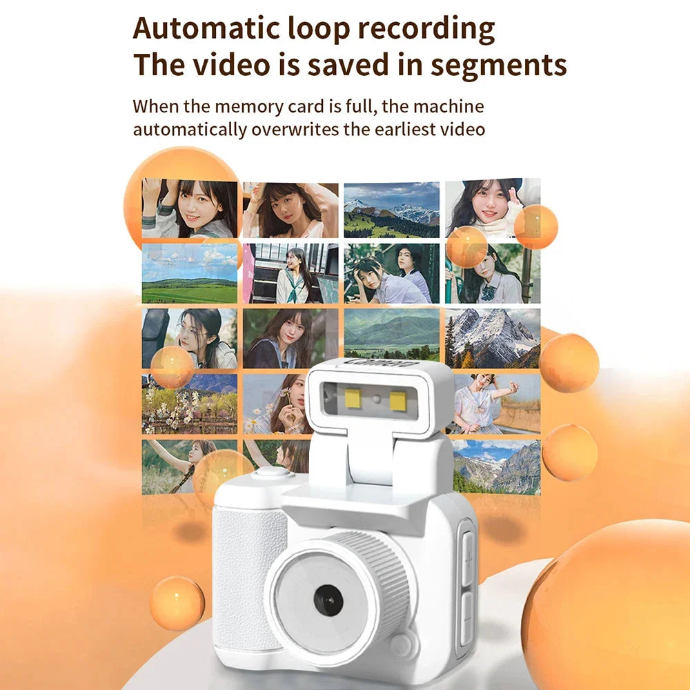 MiniVista™ | Retro 1080P HD Digitalkamera mit integriertem Blitz und Videoaufzeichnung