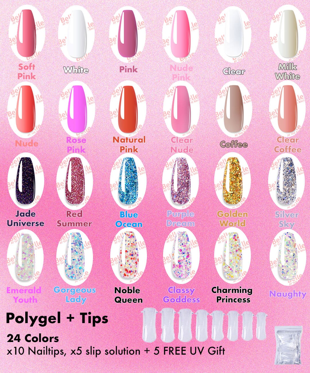 Linnea™ - Polygel Einfaches Nagelset (50% RABATT)