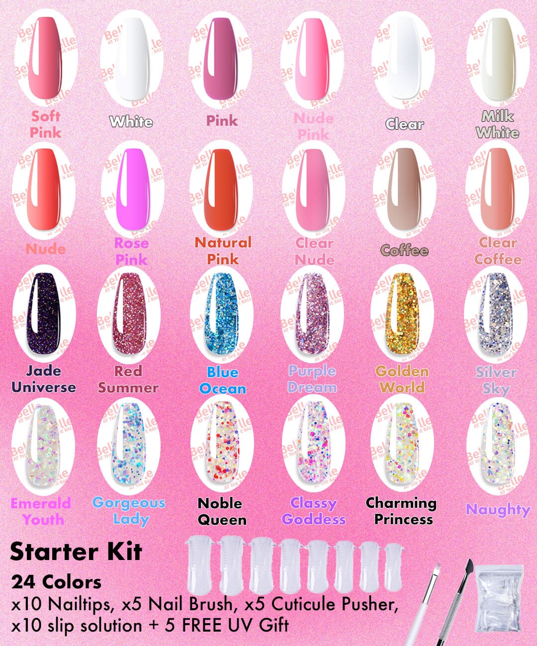 Linnea™ - Polygel Einfaches Nagelset (50% RABATT)