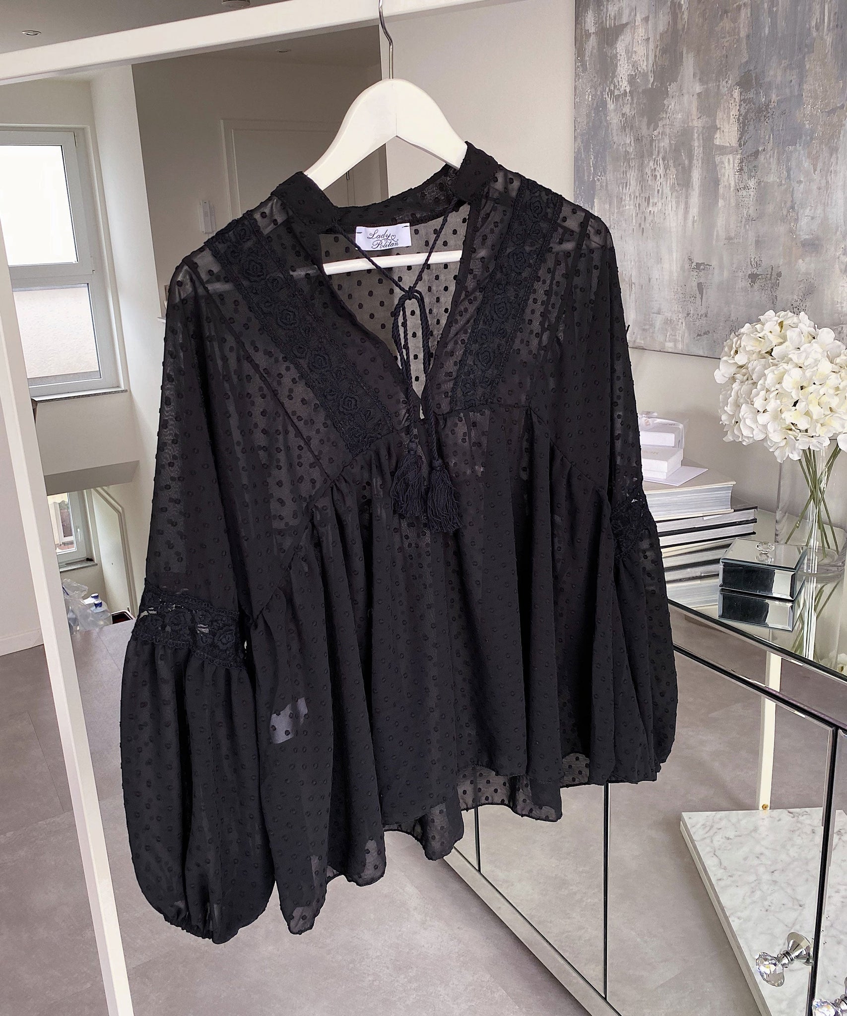 Bluse Paula Schwarz NEU