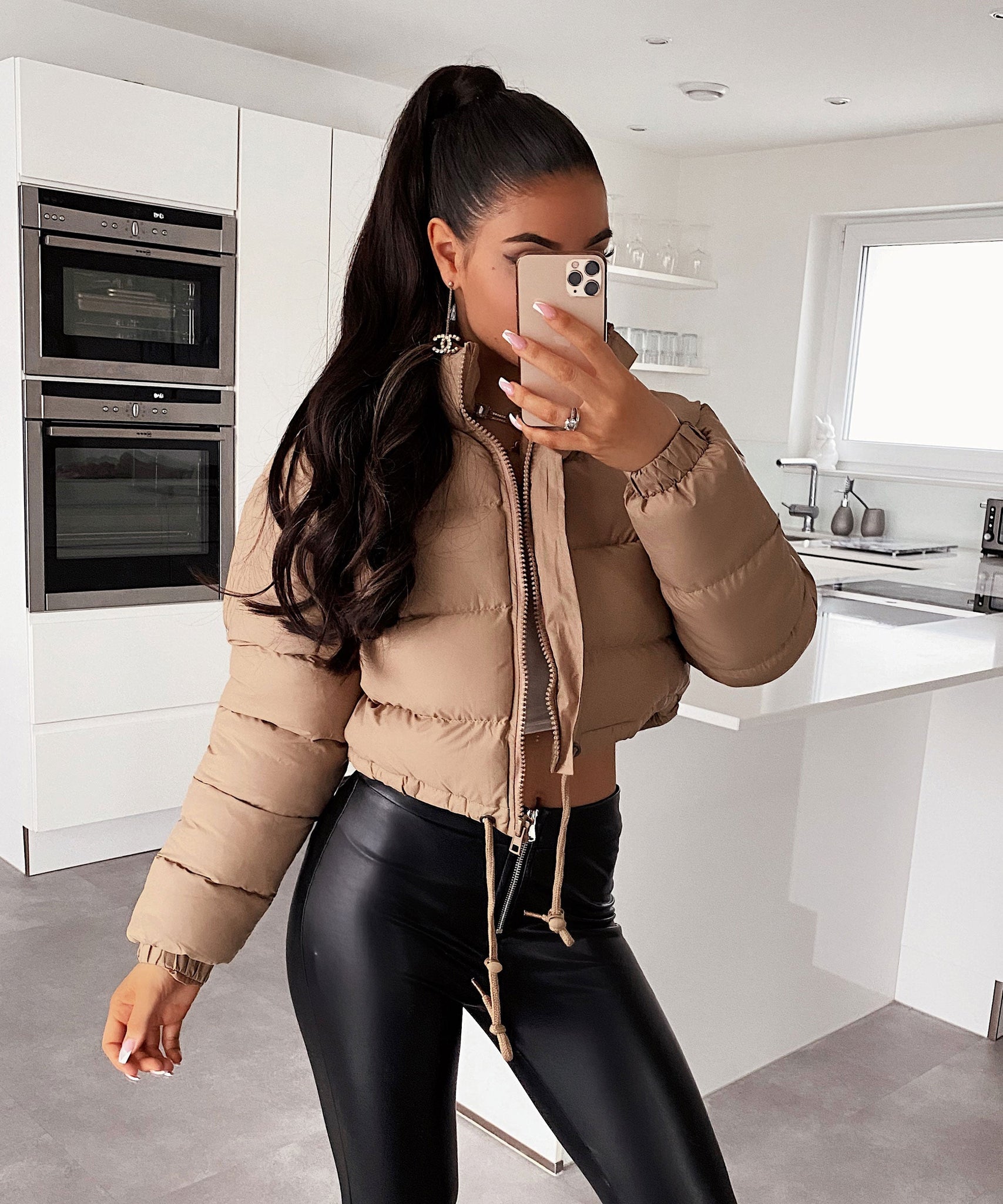 Crop Jacke Avianna Beige