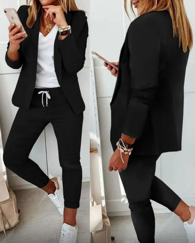Anna™ -  Kordelzughose und Blazer-Mantel-Set (50% RABATT)