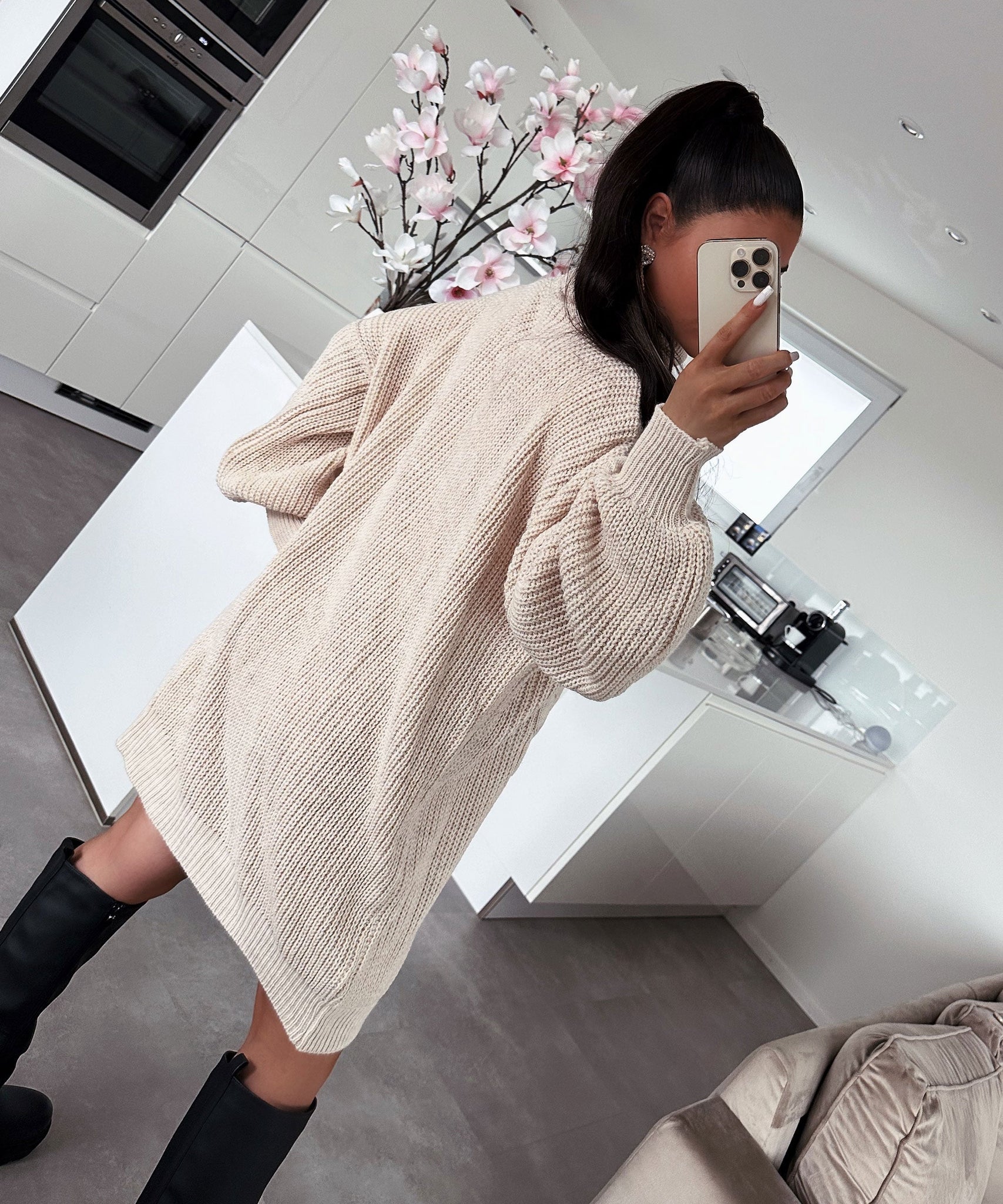 Strickkleid Sophie Beige