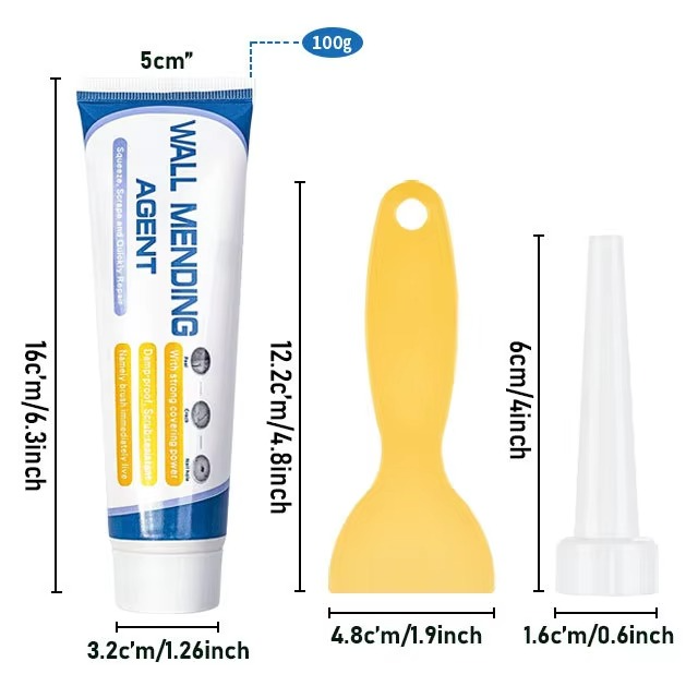 FixWall™ | Schnelltrocknende Wandreparaturcreme mit Schimmelpilzschutz (1+1 GRATIS!)