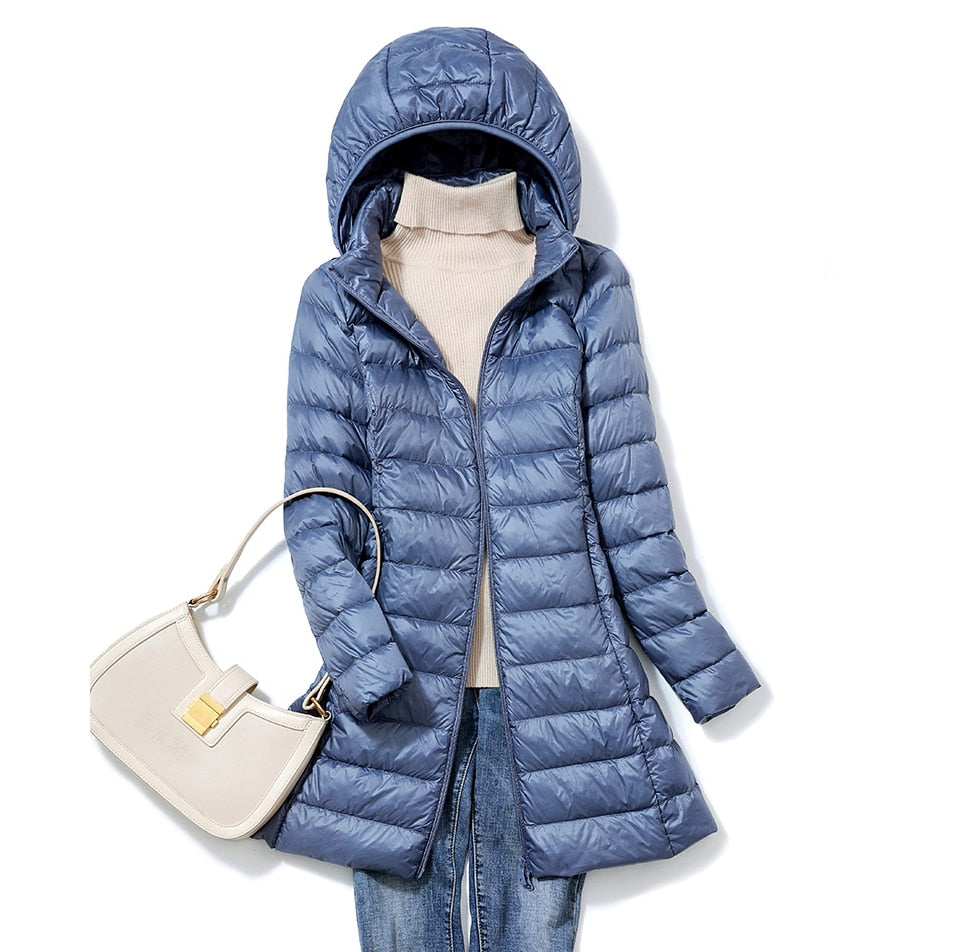 Vasilisa™ - Warme & wasserdichte Daunenjacke mit Kapuze (50% RABATT)