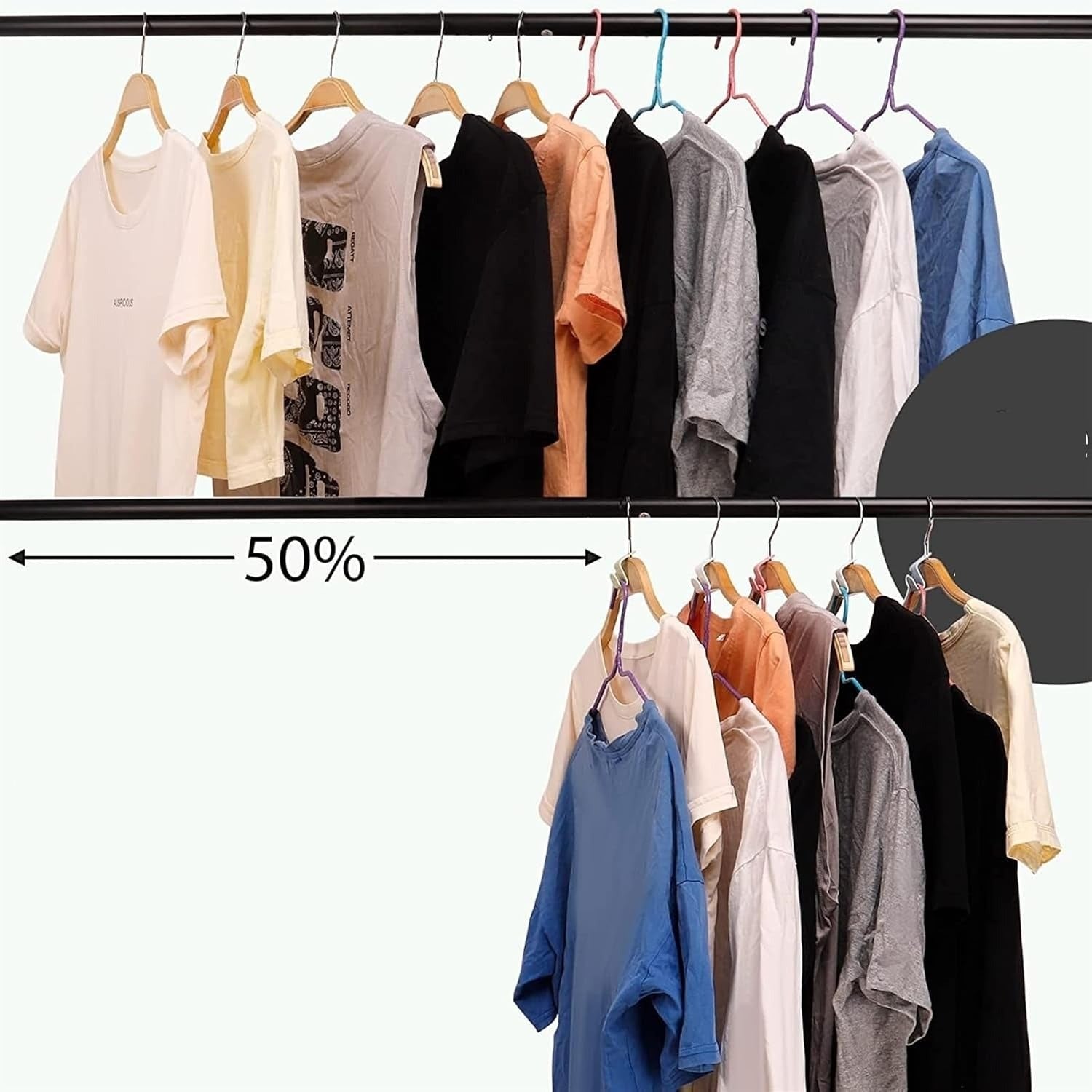 Hooknest™ – Klappbare Kleiderbügel-Verbinder für platzsparende Aufbewahrung (20 Stck.)