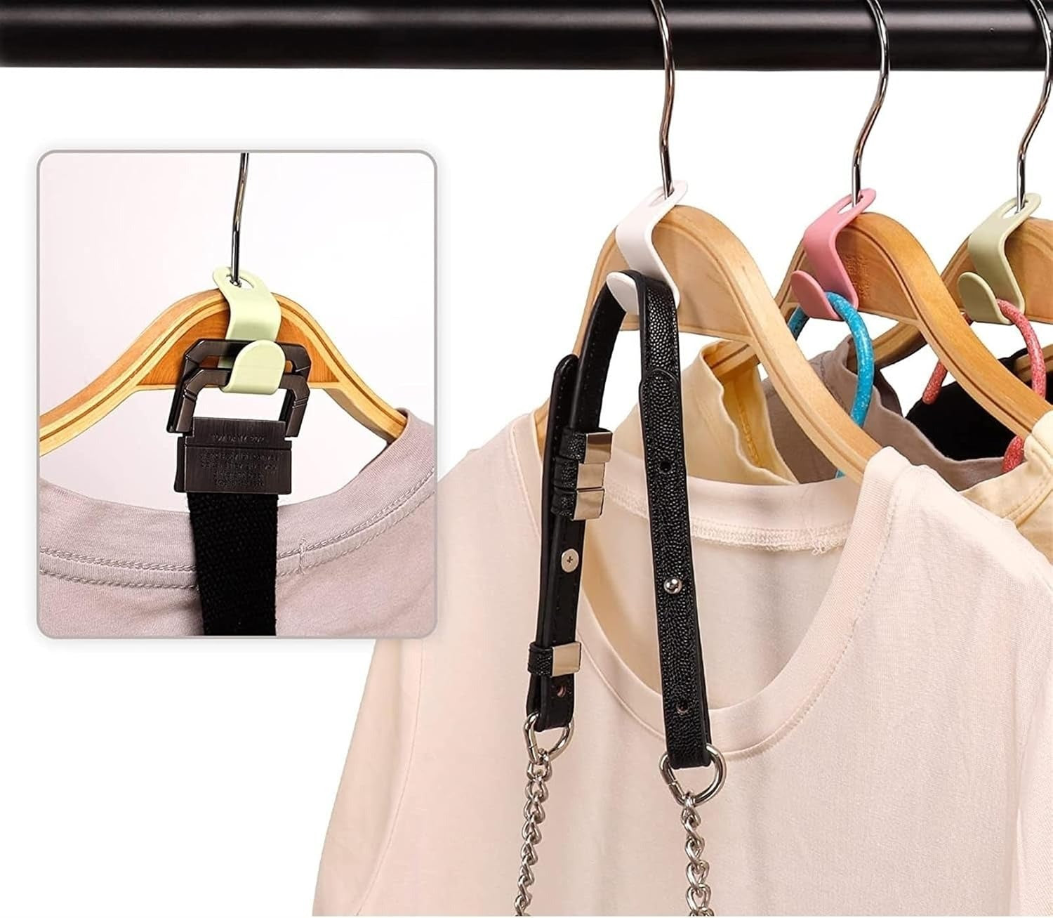 Hooknest™ – Klappbare Kleiderbügel-Verbinder für platzsparende Aufbewahrung (20 Stck.)