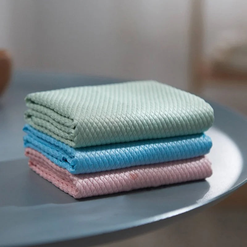 ClearWeave™ – Dicke Mikrofasertücher für strahlend saubere Oberflächen (5 Stück)