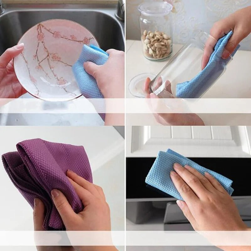 ClearWeave™ – Dicke Mikrofasertücher für strahlend saubere Oberflächen (5 Stück)