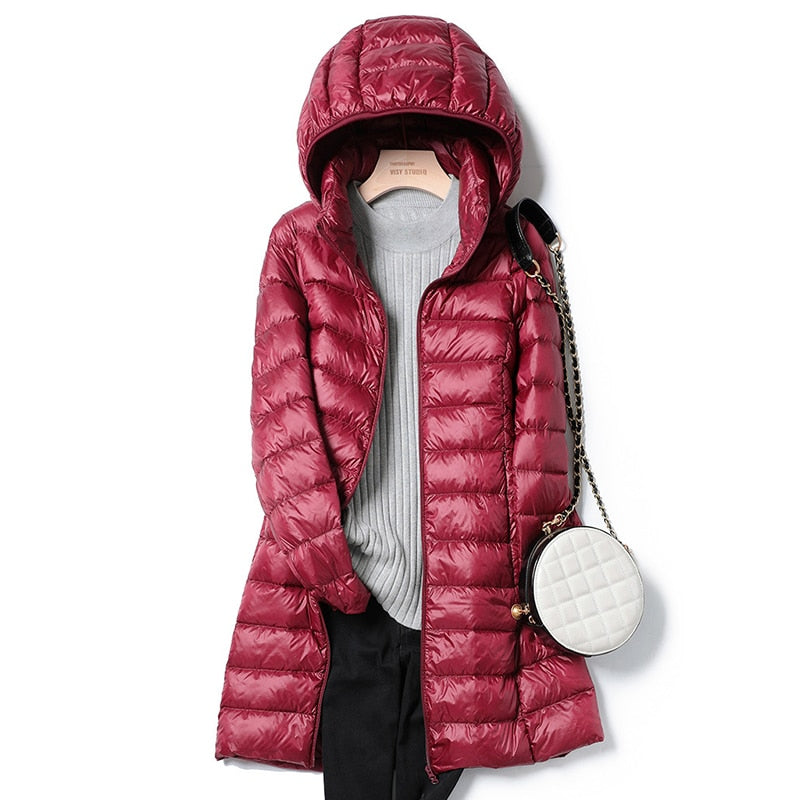 Vasilisa™ - Warme & wasserdichte Daunenjacke mit Kapuze (50% RABATT)