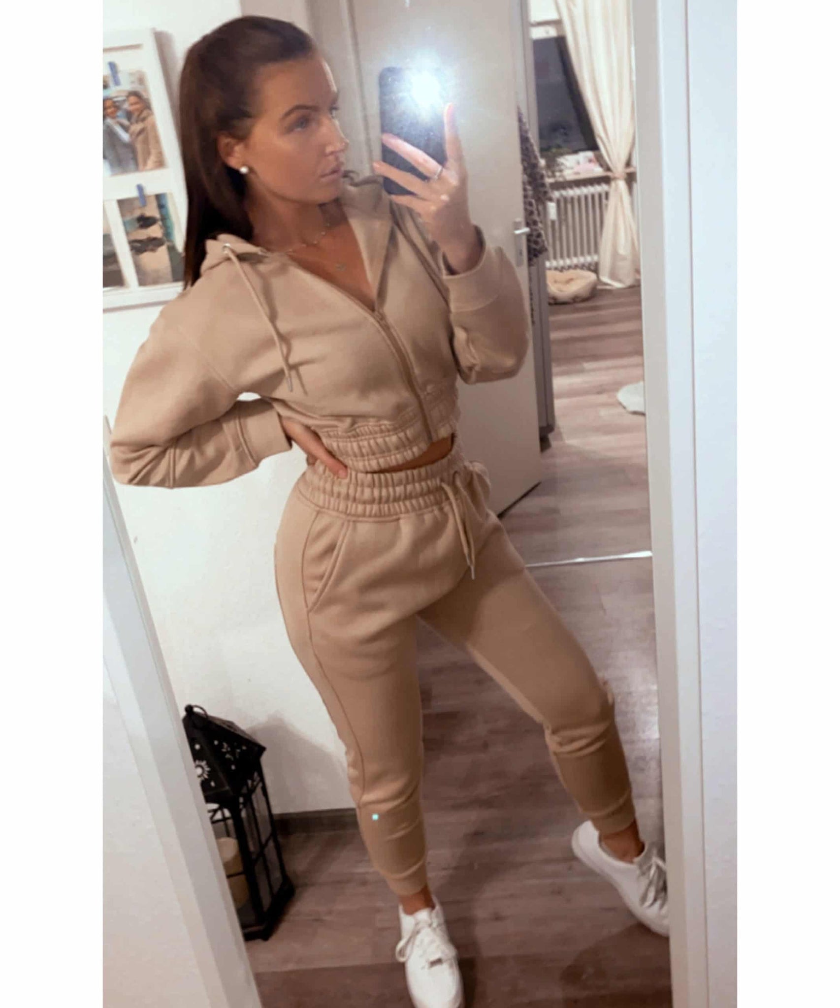 Jogger Set Selena Beige Neu