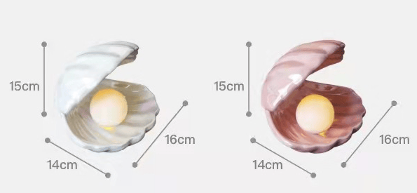 Lunaria™ - Verträumtes Perlmuschel-Nachtlicht