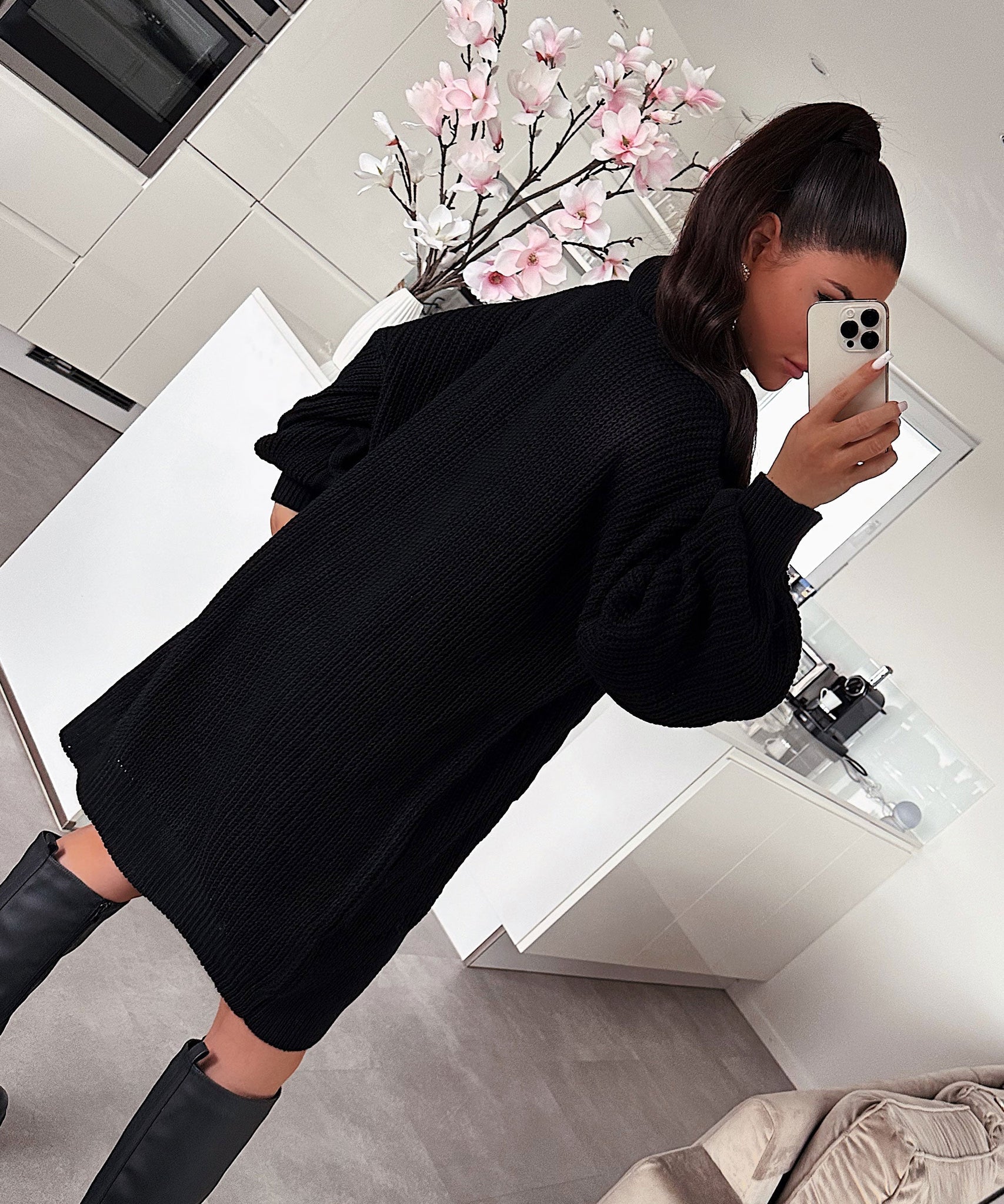Strickkleid Sophie Schwarz
